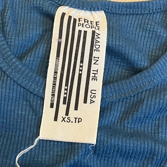 Free People Blue Tank Top - Picture 3 of 3